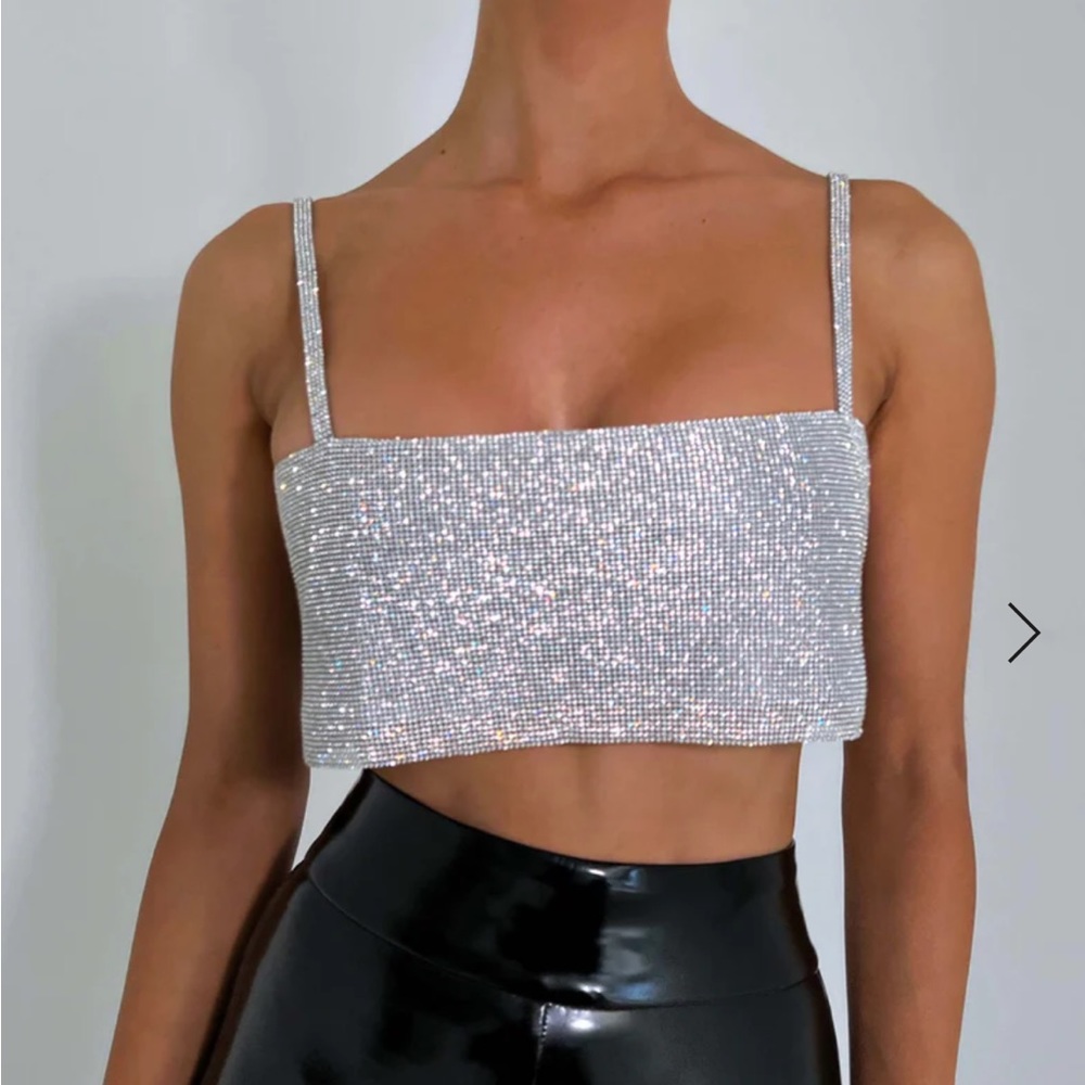 Babyboo Fashion camelia top in silver